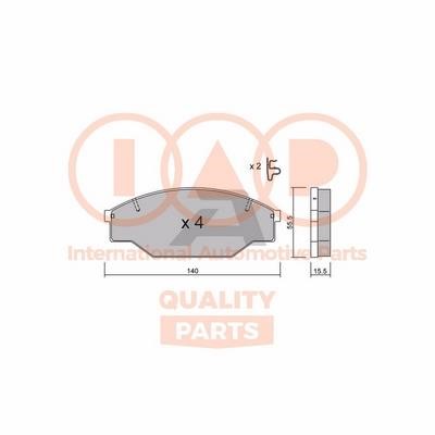 IAP 704-17061P Brake Pad Set, disc brake 70417061P