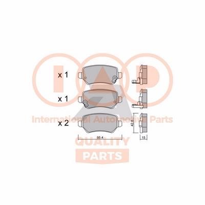 IAP 704-21121P Brake Pad Set, disc brake 70421121P