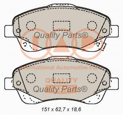 IAP 704-17182X Brake Pad Set, disc brake 70417182X