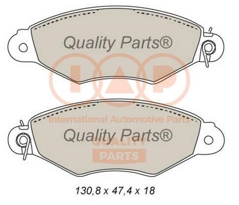 IAP 704-13162 Brake Pad Set, disc brake 70413162