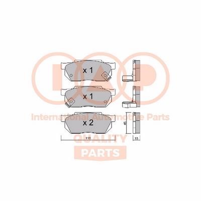 IAP 704-06013P Brake Pad Set, disc brake 70406013P