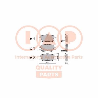 IAP 704-17197P Brake Pad Set, disc brake 70417197P