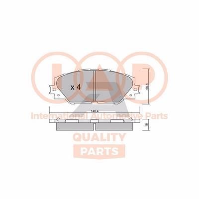 IAP 704-17055P Brake Pad Set, disc brake 70417055P
