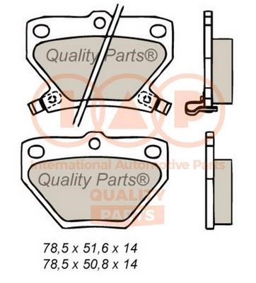 IAP 704-17002 Brake Pad Set, disc brake 70417002