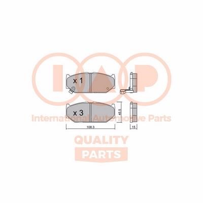 IAP 704-16067P Brake Pad Set, disc brake 70416067P