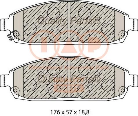 IAP 704-10049 Brake Pad Set, disc brake 70410049
