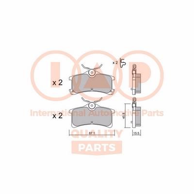 IAP 704-17184P Brake Pad Set, disc brake 70417184P