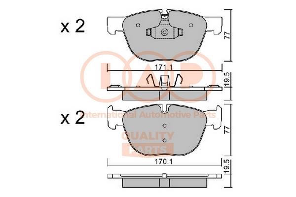 IAP 704-51150P Brake Pad Set, disc brake 70451150P