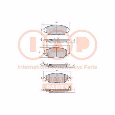 IAP 704-20081X Brake Pad Set, disc brake 70420081X