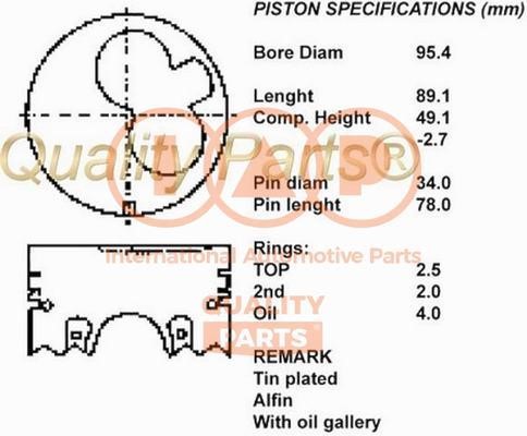 IAP 100-09017 Piston 10009017