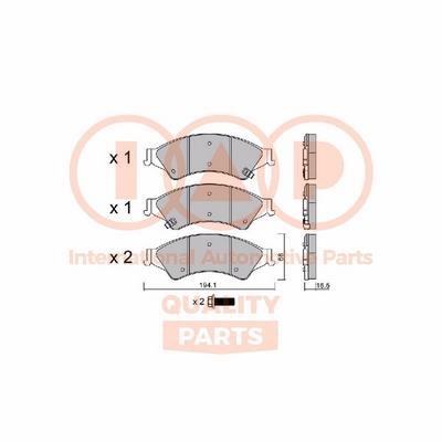 IAP 704-04030P Brake Pad Set, disc brake 70404030P