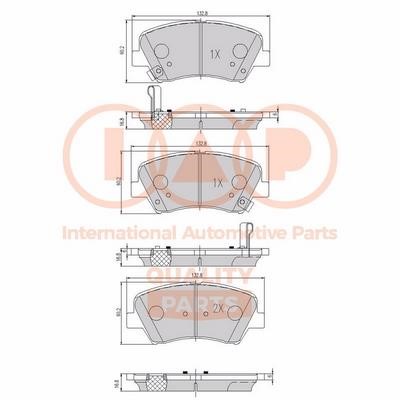IAP 704-07130 Brake Pad Set, disc brake 70407130