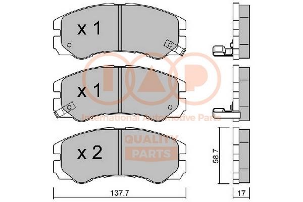 IAP 704-09013P Brake Pad Set, disc brake 70409013P
