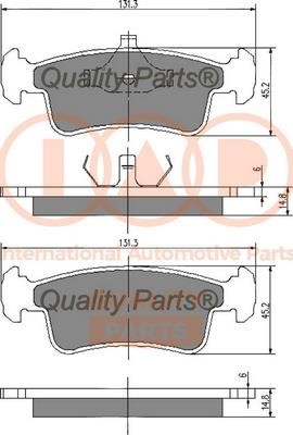 IAP 704-16030 Brake Pad Set, disc brake 70416030