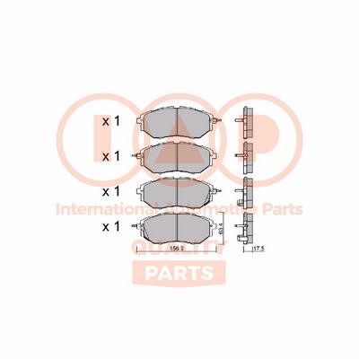 IAP 704-15035P Brake Pad Set, disc brake 70415035P