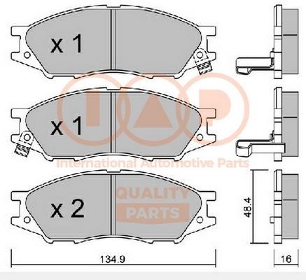 IAP 704-13087 Brake Pad Set, disc brake 70413087