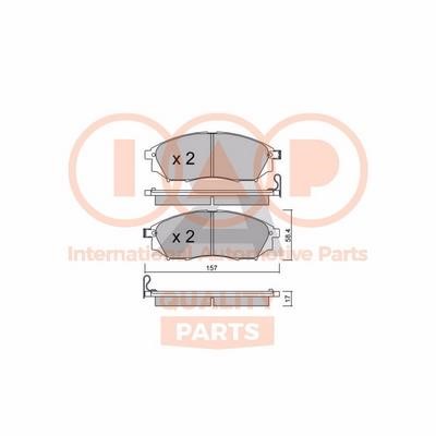 IAP 704-13045P Brake Pad Set, disc brake 70413045P