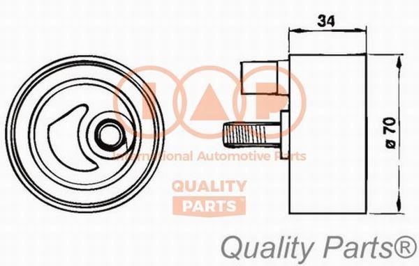 IAP 127-15040 Tensioner pulley, timing belt 12715040