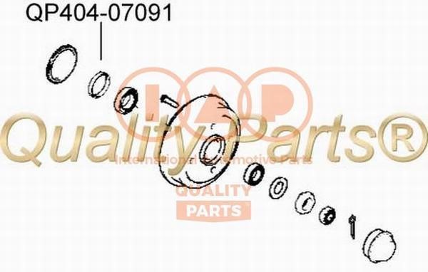 IAP 404-07091 Shaft Seal, wheel hub 40407091