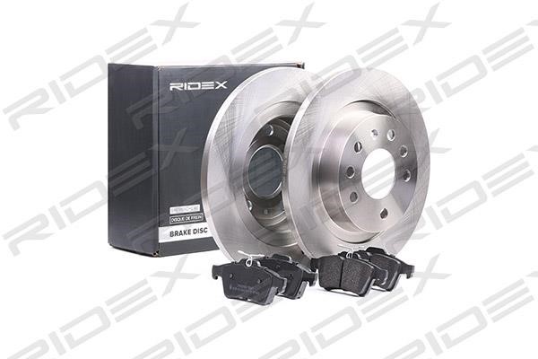 Ridex 3405B0216 Brake discs with pads rear non-ventilated, set 3405B0216