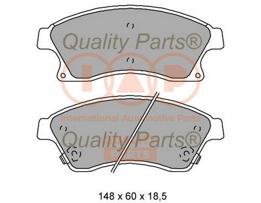 IAP 704-20100 Brake Pad Set, disc brake 70420100