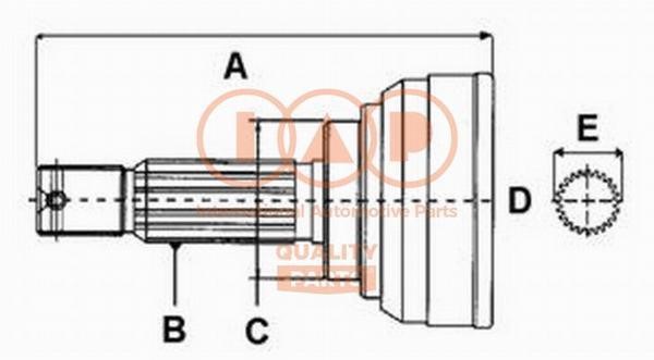 IAP 406-07020 Joint kit, drive shaft 40607020