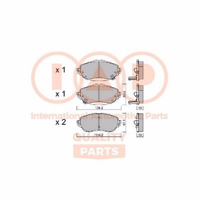 IAP 704-17199P Brake Pad Set, disc brake 70417199P