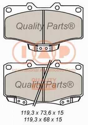IAP 704-17060X Brake Pad Set, disc brake 70417060X
