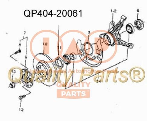 IAP 404-20061 Shaft Seal, wheel hub 40420061