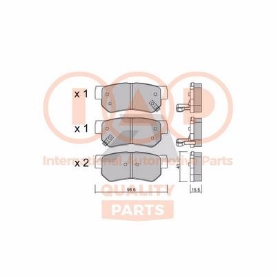 IAP 704-21023P Brake Pad Set, disc brake 70421023P