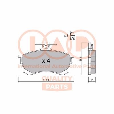 IAP 704-12080P Brake Pad Set, disc brake 70412080P