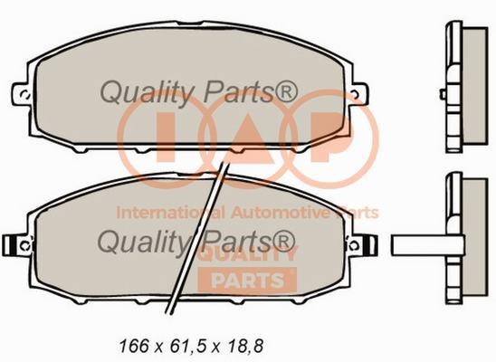 IAP 704-13031X Brake Pad Set, disc brake 70413031X