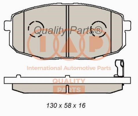 IAP 704-21100G Brake Pad Set, disc brake 70421100G