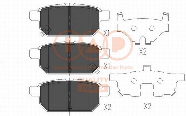 IAP 704-16102 Brake Pad Set, disc brake 70416102