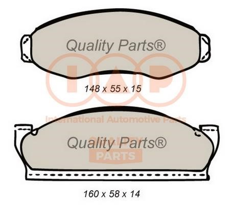 IAP 704-10021 Brake Pad Set, disc brake 70410021