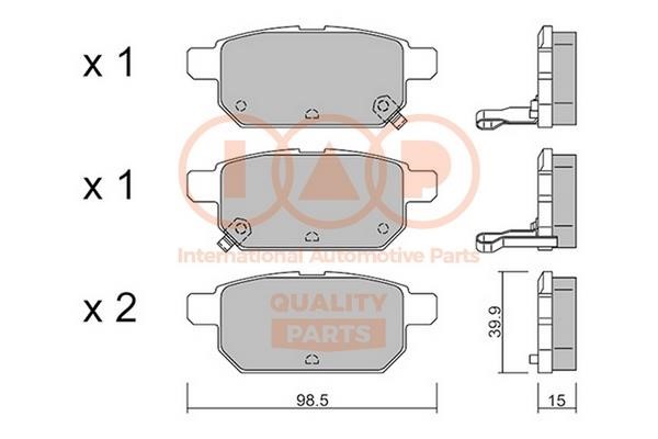 IAP 704-16102P Brake Pad Set, disc brake 70416102P