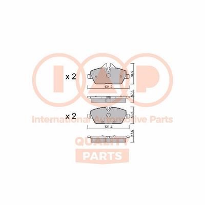 IAP 704-51000P Brake Pad Set, disc brake 70451000P