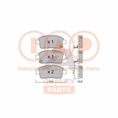 IAP 704-17001P Brake Pad Set, disc brake 70417001P