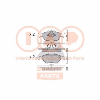 IAP 704-11028P Brake Pad Set, disc brake 70411028P