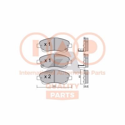 IAP 704-17182P Brake Pad Set, disc brake 70417182P
