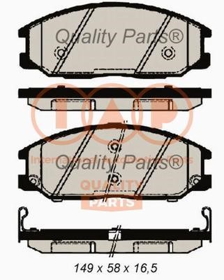 IAP 704-18032X Brake Pad Set, disc brake 70418032X