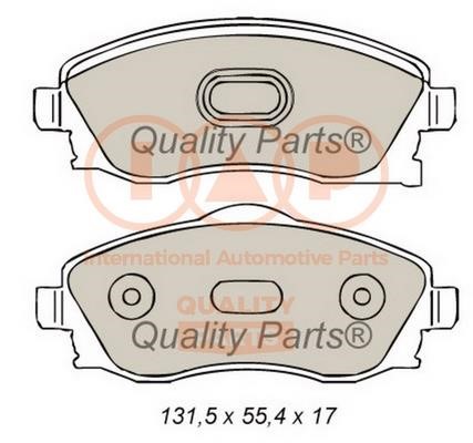 IAP 704-09133 Brake Pad Set, disc brake 70409133