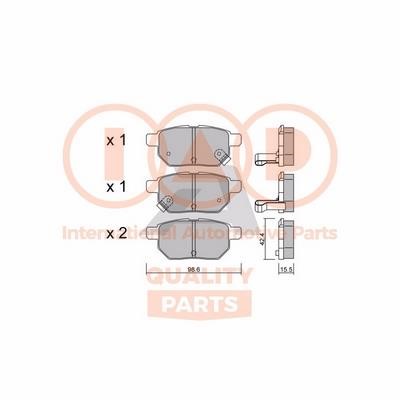 IAP 704-17008P Brake Pad Set, disc brake 70417008P