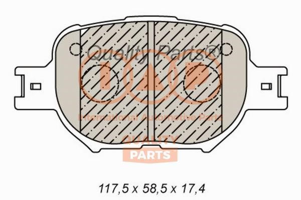 IAP 704-17190P Brake Pad Set, disc brake 70417190P