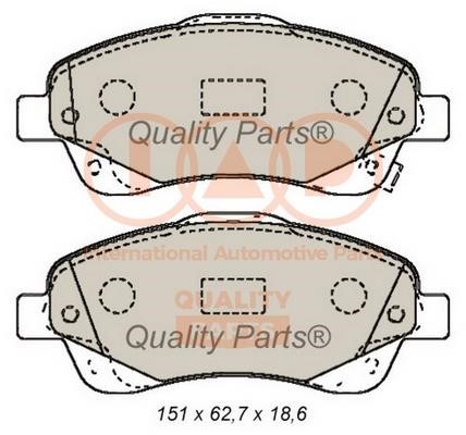 IAP 704-17182 Brake Pad Set, disc brake 70417182