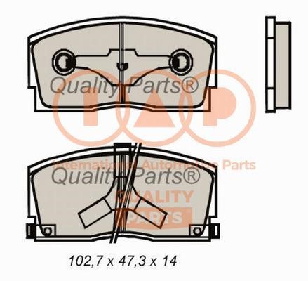 IAP 704-03091 Brake Pad Set, disc brake 70403091
