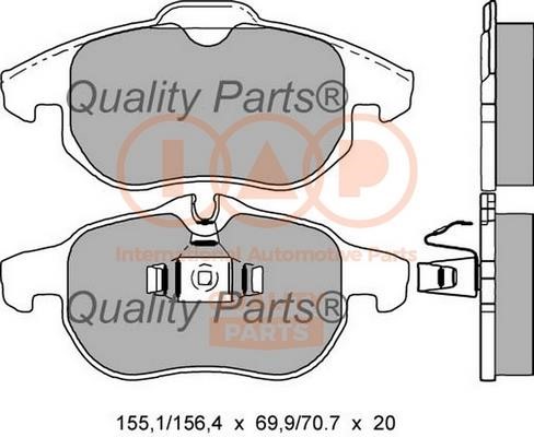 IAP 704-00054 Brake Pad Set, disc brake 70400054
