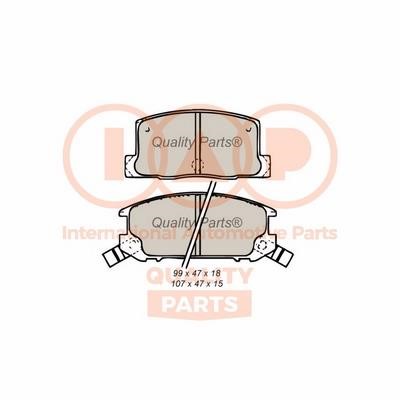 IAP 704-17079X Brake Pad Set, disc brake 70417079X