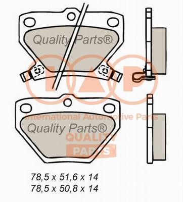 IAP 704-17002X Brake Pad Set, disc brake 70417002X
