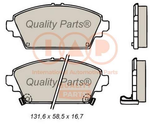 IAP 704-13086 Brake Pad Set, disc brake 70413086